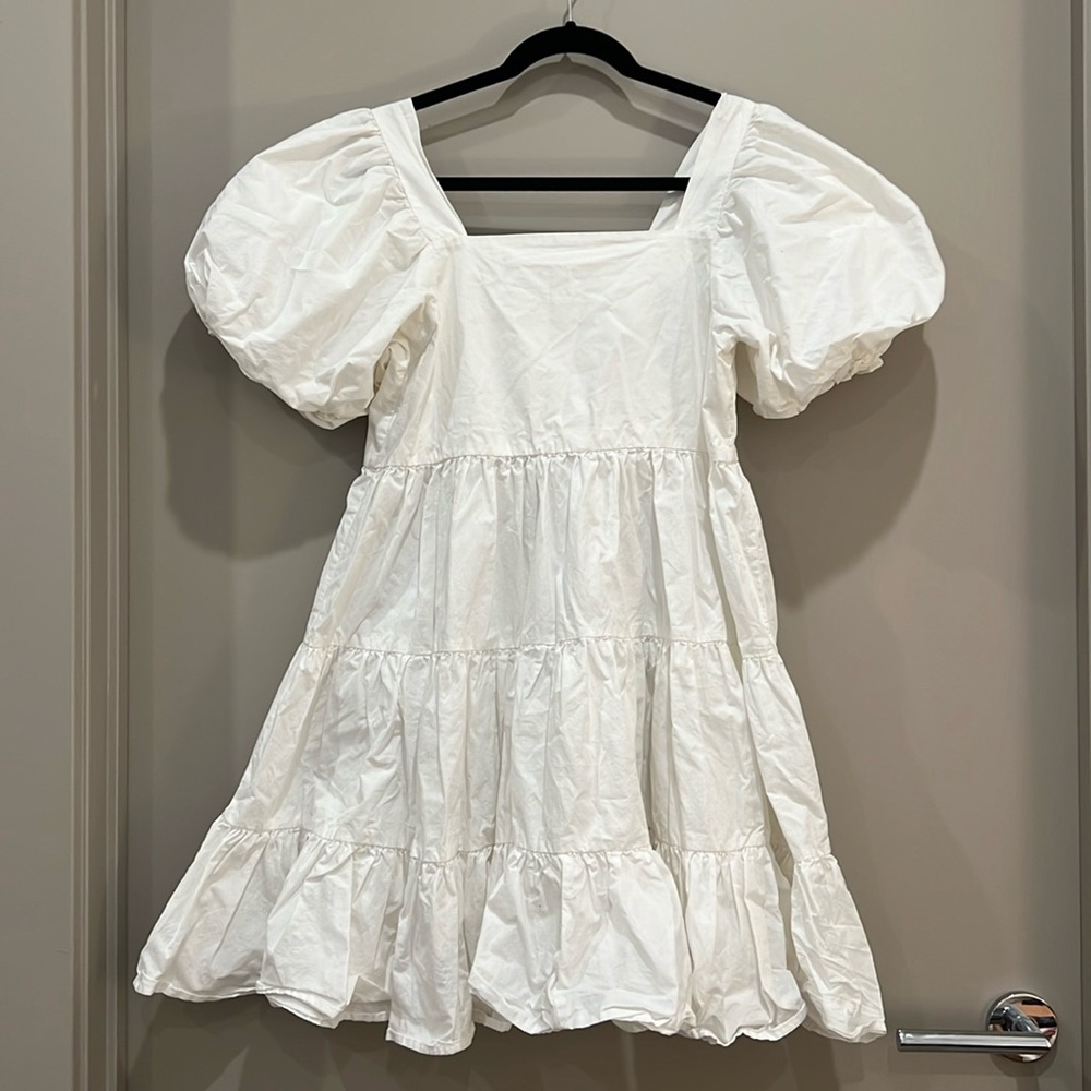 White oak and fort tiered dress
